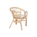 Miza komplet in 2 stoli Home ESPRIT Bela Naraven 50 x 50 x 50 cm