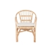 Σετ Τραπέζι με 2 Καρέκλες Home ESPRIT Λευκό Φυσικό 50 x 50 x 50 cm