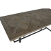 Masă de Sufragerie Home ESPRIT Negru Natural Metal Brad 195 x 90 x 76 cm