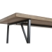 Masă de Sufragerie Home ESPRIT Negru Natural Metal Brad 195 x 90 x 76 cm