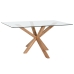 Jedálenský stôl Home ESPRIT Dub Tvrdené sklo 160 x 90 x 75 cm