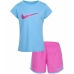 Completo Sportivo per Bambini Nike 36L807 AFN Azzurro