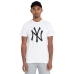 Heren-T-Shirt met Korte Mouwen New Era NOS MLB NEYYAN 60416755 Wit