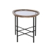 Кофейный столик Home ESPRIT Коричневый Чёрный Натуральный Стеклянный древесина ели 61 x 50 x 53 cm