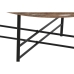 Konferenční stolek Home ESPRIT Kaštanová Černý Přírodní Sklo Jedlové dřevo 76 x 81 x 38 cm