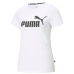 Női rövidujjú póló Puma LOGO TEE 586774 02 Fehér