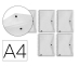 Folder Liderpapel DS49 Transparent A4 (5 antal)
