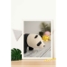 Paveikslas Crochetts Spalvotas 33 x 43 x 2 cm Panda