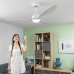Ventilator de tavan cu lumină LED și 3 palete ABS Flaled InnovaGoods Alb 36 W 52