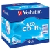 CD-R Verbatim CD-R AZO Crystal 700 MB (10 enheter)