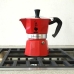 Italian Coffee Pot Bialetti Moka Red 3 Cups Metal Aluminium (3 Units)
