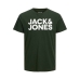 Pánske tričko s krátkym rukávom Jack & Jones JJECORP LOGO TEE 12151955 zelená