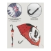 Deštníky Mickey Mouse Červený (Ø 71 cm)