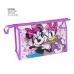 Conjunto de Higiene Infantil de Viagem Minnie Mouse 4 Peças Cor de Rosa 23 x 15 x 8 cm