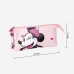 Dreifaches Mehrzweck-Etui Minnie Mouse 22,5 x 2 x 11,5 cm Rosa