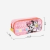 Pennenetui met 2 vakken Minnie Mouse Roze 22,5 x 8 x 10 cm