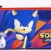 Trostruka pernica Sonic Vijoličasta 22,5 x 2 x 11,5 cm