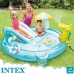 Inflatable Paddling Pool for Children Intex Playground Crocodile 201 x 84 x 17 cm (3 Units)
