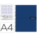 Cuaderno Liderpapel BF46 Azul A4 80 Hojas
