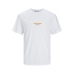 Herren Kurzarm-T-Shirt Jack & Jones JORARUBA PUFF BRANDING TEE SS 12255557 Weiß