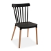 Καρέκλα Versa Μαύρο 52,5 x 80 x 43 cm (4 Μονάδες)