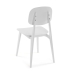Cadeira Versa Branco 39,5 x 80 x 41,5 cm (4 Unidades)