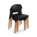 Καρέκλα Versa Μαύρο 45 x 76 x 42 cm (4 Μονάδες)