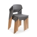 Kėdė Versa Pilka 45 x 76 x 42 cm (4 vnt.)