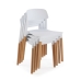 Cadeira Versa Branco 45 x 76 x 42 cm (4 Unidades)