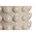Vase Home ESPRIT White Beige Ceramic 17 x 17 x 50 cm (2 Units)