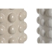 Vază Home ESPRIT Alb Bej Ceramică 16 x 16 x 40 cm (2 Unități)
