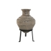 Vase Home ESPRIT Sort Beige Metal Magnesium 28 x 28 x 47 cm