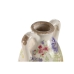Vaza Home ESPRIT Balta Spalvotas Alyvinė Keramikos dirbinys 13 x 13 x 35 cm
