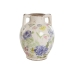 Vase Home ESPRIT Weiß Bunt Lila Steingut 17 x 17 x 22 cm