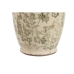 Vaza Home ESPRIT Balta Ruda Žalia Keramikos dirbinys Augalo lapas 13 x 13 x 35 cm