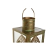 Lanterna DKD Home Decor Dorato Metallo 16,5 x 16,5 x 50 cm Foglia della pianta