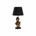 Lampă de masă DKD Home Decor Negru Auriu* Poliester Rășină Africană (31 x 31 x 58 cm)