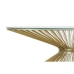 Mesa de apoio DKD Home Decor Dourado Cristal Aço 138 x 66 x 46 cm