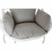 Висящ градински фотьойл DKD Home Decor 90 x 70 x 110 cm Сив Метал синтетичен ратан Бял