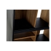 Полка DKD Home Decor Чёрный Натуральный Железо ясень 98 x 36 x 200 cm