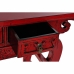 Consola DKD Home Decor Rojo Metal Madera de olmo (135 x 37 x 89 cm)