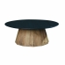 Centrālais galds DKD Home Decor Melns Dabisks Koks Ciedra Pārstrādāta Koks 90 x 90 x 32,5 cm