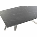 Masă de Sufragerie DKD Home Decor Negru Oțel Lemn MDF 160 x 90 x 76 cm