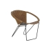 ēdamistabas krēsls DKD Home Decor Melns Gaiši brūns 81 x 67 x 71 cm