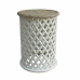 Side table DKD Home Decor White Natural Mango wood 45 x 45 x 62 cm