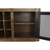 Sidebord DKD Home Decor Svart Grå Metall Mørkebrunt Treverk av mangotre (150 x 43 x 90 cm)