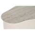 Mazs galdiņš Home ESPRIT Balts Bēšs Gaiši brūns Metāls Keramika 70 x 46 x 38 cm