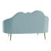 Sofa DKD Home Decor Mėlyna Auksinis Dangaus mėlynumo Metalinis Debesys Scandi 155 x 75 x 92 cm
