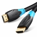 HDMI-Kabel Vention Svart Svart/Blå 1,5 m