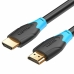 Καλώδιο HDMI Vention Μαύρο Μαύρο/Μπλε 1,5 m